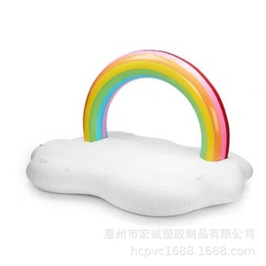 แพยางรูปทรงเมฆสีขาวหนาพิเศษสำหรับผู้ใหญ่ ทำจากวัสดุ PVC - Product Image 5