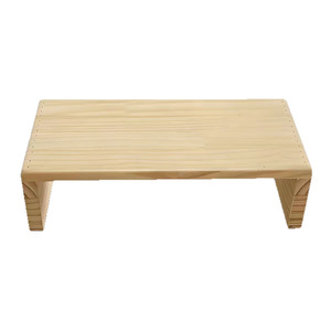 Soporte para Monitor de Madera Maciza, Color Natural, Estilo Simple, Tipo Elevador de Escritorio para Computadora, Uso en Taller - Product Image 3