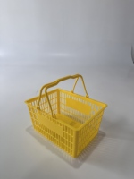 Paniers de courses en plastique portables de grande capacité personnalisables pour supermarchés