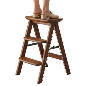 Tabouret-échelle pliable multifonctionnel, tabouret-échelle domestique, tabouret-échelle de cuisine à double usage, épaissi - Product Image 5