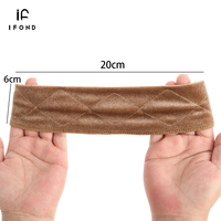 IFOND Bandeaux en velours pour perruques, 6 cm, réglables, antidérapants, avec logo personnalisé, pour femmes, vente en gros