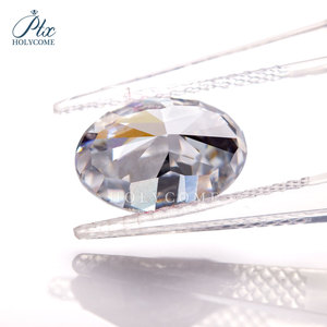Moissanite Ovale VVS1 Effetto Ghiaccio Frantumato, Pietra Sintetica di Colore D Bianco per Gioielli, Diamante Moissanite a Prezzo all'Ingrosso - Product Image 6