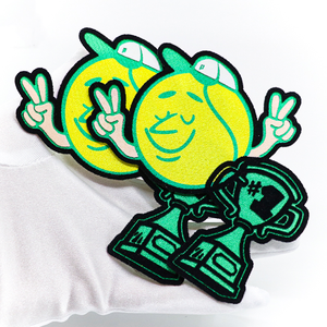 Nom de marque personnalisé 3D Logo Football Sports Team Flock Patches Football Jersey <span class=keywords><strong>Flocage</strong></span> Patches - Product Image 5