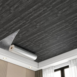 Autocollants de papier peint de Grain de bois de <span class=keywords><strong>plafond</strong></span> de vinyle de prix bas pour la décoration à la maison - Product Image 1