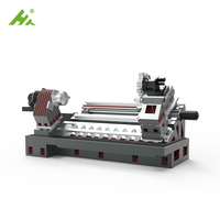 Tour CNC horizontal robuste avec enceinte entièrement fermée, machine de tournage de précision à grande vitesse pour métaux
