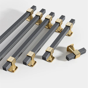 Modern Zinc Alloy Furniture Hardware Knobs & Handles-96mm & 128mm for Bedroom Dresser Kitchen <b>Cabinets</b> Wardrobes & Drawer - Product Image 2