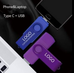 Memoria USB Personalizada con Logotipo, Tipo-C OTG 2.0, Doble Puerto USB, para Teléfono y Portátil - Product Image 3