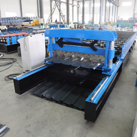 Machine automatique de formage de toiture trapézoïdale pour la production de tôles de couverture métalliques avec découpe hydraulique et contrôle PLC