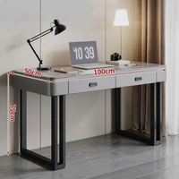 Table d'étude directe usine avec tiroirs et plateau en pierre frittée pour les devoirs des enfants, OEM ODM, pas cher, faible MOQ