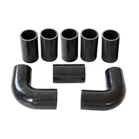 Kit de tuyauterie d'intercooler universel en aluminium de 3 pouces avec raccord et colliers en T