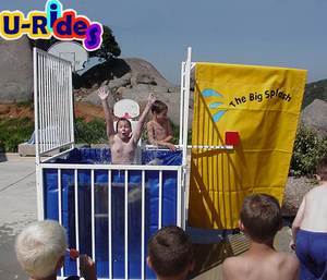 U-rides CE chứng nhận bơm hơi <span class=keywords><strong>Dunk</strong></span> tank-giải trí Rides bên cho thuê Trò chơi lắp ráp có thể gập lại dễ dàng vận chuyển cho 1 người bán - Product Image 1