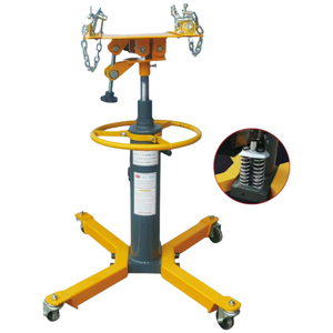 Heavy Duty 1ton Manual Hidráulico Telescópico Transmisión Jack 600 KG Rueda Giratoria Soporte Caja de Cambios Elevador - Product Image 5