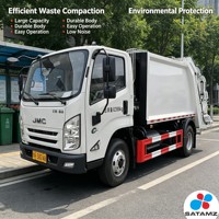 Camion à ordures à chargement arrière avec moteur China VI pour les collectivités urbaines, les écoles et les stations de transfert des déchets