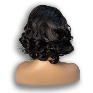 Cross Border High Amplitude bob Loose <b>Wig</b> 13*4lace 100%<b>human</b> Hair Front Lace <b>Wigs</b> - Product Image 5