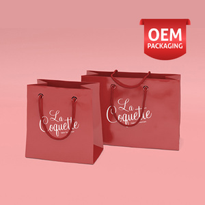 OEM ODM ถุงกระดาษแบบสั่งทำหรูหราพร้อมโลโก้เคลือบเงาคุณภาพสูงสำหรับการสร้างแบรนด์และบรรจุภัณฑ์ - Product Image 2