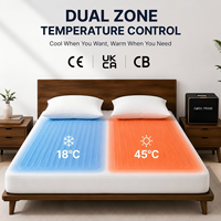 Protège-matelas rafraîchissant à eau 8-en-1 avec contrôle numérique de la température – Chaud et froid réglables