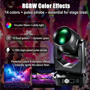 Beam 295 14R Luz Móvil de Cabeza para Espectáculos, Lista para Usar con DMX512, Luces de Escenario para DJ, <span class=keywords><strong>Discoteca</strong></span>, Bar, Fiesta, Club, Espectáculos en Vivo y Eventos - Product Image 4