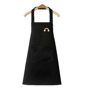 Cute Rainbow <b>Apron</b> Black With Pocket For <b>Kitchen</b> And Restaurant Use - Product Image 5