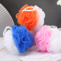 Offre Spéciale Exfoliant Loofa Doux Confortable Ménage Bain Fourniture Gommage Rond Loofah Éponge Maille Pouf Boule De Douche
