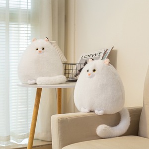 Juguete de Peluche de <span class=keywords><strong>Gato</strong></span> <span class=keywords><strong>Persa</strong></span> Blanco Personalizado, Peluche Corto y Suave Relleno de Algodón PP, Juguete de Peluche de Animal para el Hogar, Gran Venta - Product Image 5