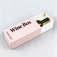 Caja de Cartón con Logotipo Impreso Personalizado, Recubrimiento UV, Materiales Reciclados, Caja de Regalo para Botellas de Vino y Whisky