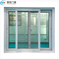 Ventanas de PVC con Aislamiento Acústico y Resistencia al Viento, Ventanas Corredizas de Vinilo con Vidrio de Impacto para Huracanes, Ventanas de PVC de Una Sola Capa