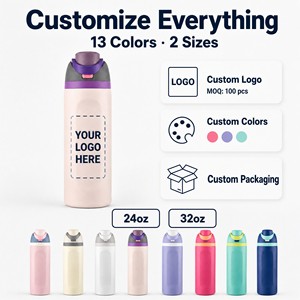 <span class=keywords><strong>Borraccia</strong></span> Termica in <span class=keywords><strong>Acciaio</strong></span> Inossidabile ZB <span class=keywords><strong>con</strong></span> Logo Personalizzato, 32oz/24oz, <span class=keywords><strong>con</strong></span> <span class=keywords><strong>Cannuccia</strong></span>, Doppio Beccuccio, Antigoccia, per Viaggi - Product Image 1