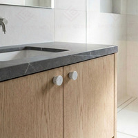 Poignée élégante en marbre pour meubles de maison, bouton de luxe en marbre blanc de Carrare pour armoire, commode, tiroir, meuble de cuisine et chambre à coucher