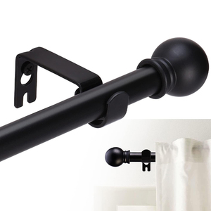 Embout de <span class=keywords><strong>tringle</strong></span> à rideau en forme de boule, tendance et antirouille, pour salon - Accessoires de rideaux pour tringles à rideaux en fer, fenêtre - Product Image 3