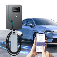 Estación de Carga Inteligente para Vehículos Eléctricos de 7kW, Tipo 2, GBT, NACS, con WiFi, Certificación ETL, Resistente al Agua IP65, para Hogar y Comercio
