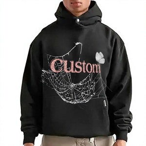 Sudadera con Capucha Extra Grande Personalizada de 450 GSM, Unisex, de Algodón, con Bolsillo Tipo Canguro y Bordado con Estampado Puff - Product Image 6