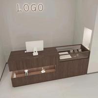 Bureau de caisse enregistreuse à gradins à panneau moderne pratique pour bar à la maison comptoir de caisse pour dépanneur supermarché salon