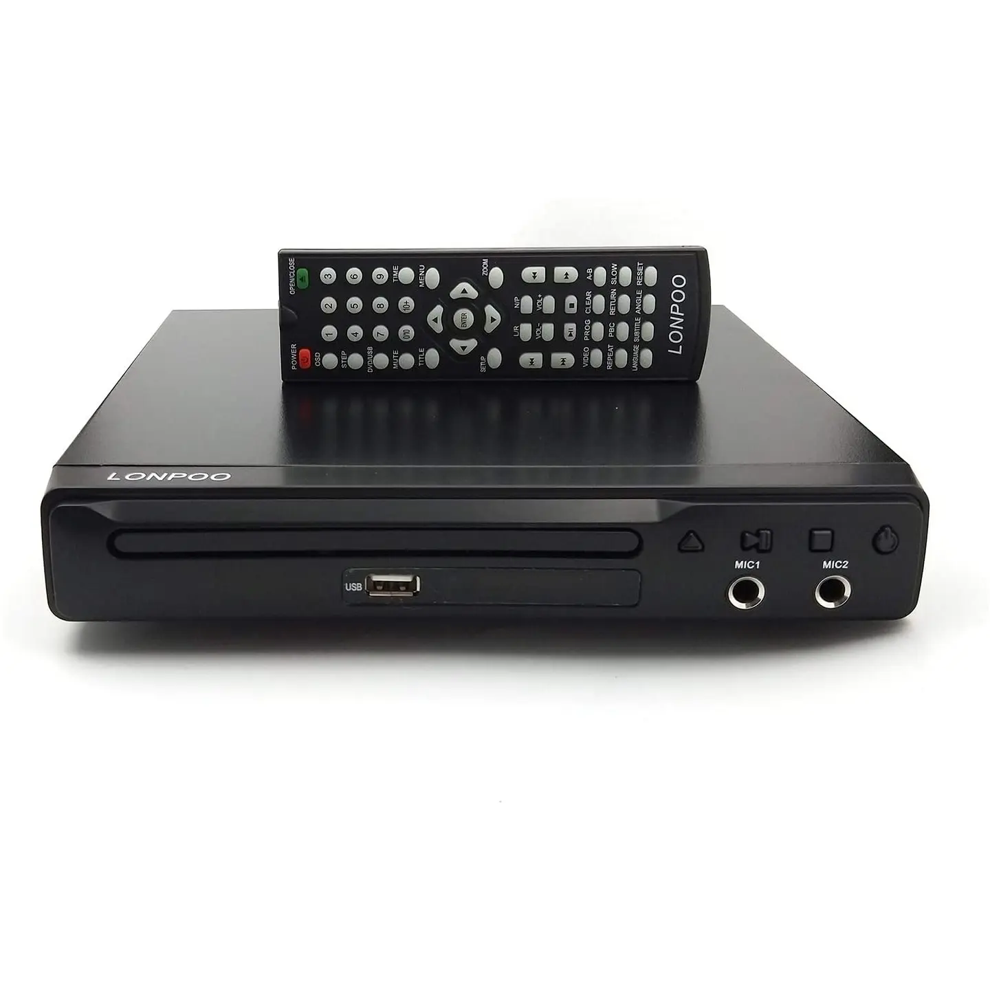 Lonpoo 2021 New Arrivals Black 225*38mm Size Household Dvd Player For Selling