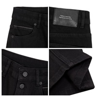 Jeans décontractés pour femmes YUBOFEI, coupe droite, respirants, pantalon en denim de 9 pouces avec taille haute, logo moustache, lavage, différentes tailles disponibles