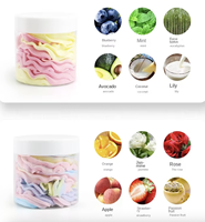 Private Label Vegan Peptide Body Moisture Shea Butter Potje Cacao Boter en Jojoba Olie Fruit Whipped Body Lotion