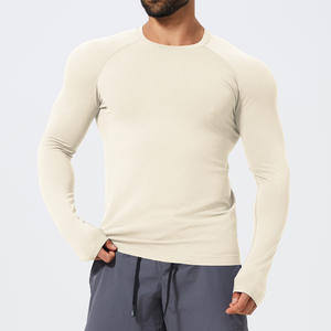 T-shirt d'entraînement à séchage rapide pour hommes-Chemise d'entraînement à manches longues pour haltérophilie et cardio Playera Deportiva <span class=keywords><strong>Manga</strong></span> Larga - Product Image 5
