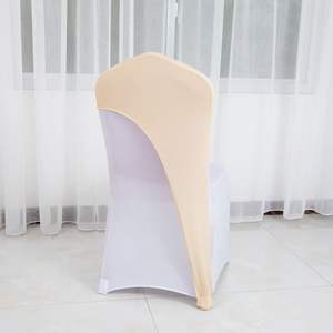 Housse de chaise décoration housse de chaise élastique monobloc à jambe unique pour banquets d'hôtel couleur unie <span class=keywords><strong>cent</strong></span> tours - Product Image 5