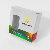 Boîte de couleur brillante personnalisée professionnelle, 2 flacons, boîte en papier de haute qualité avec estampage à chaud métallique, holographique UV pour l'emballage des flacons