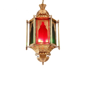 Modern Interior Home <strong>Copper</strong> Chandelier Southeast Asia Stained Glass Glass Chandelier Arab Muslim Retro Style <strong>Copper</strong> <strong>Lamp</strong> - Product Image 6