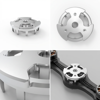 Pièces de cadre de moteur de drone DJI FPV Mini en aluminium usiné CNC 7 axes, fabriquées par une usine OEM chinoise, pour accessoires de drone