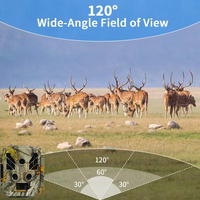 Caméra de surveillance de la faune BSTCAM avec connexion Wi-Fi et contrôle par application, résolution vidéo 4K 48MP, grand angle, IP67, détection de mouvement à distance