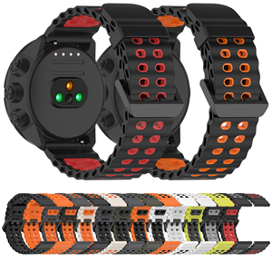 Bracelet en caoutchouc à dégagement rapide de 24 mm, remplacement pour les montres intelligentes <span class=keywords><strong>Suunto</strong></span> 9 Baro Copper/<span class=keywords><strong>Spartan</strong></span> Series 24 mm - Product Image 1