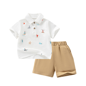 Set di Abbigliamento Formale <span class=keywords><strong>per</strong></span> Bambini, 3 Pezzi: Camicia Floreale, Pantaloni e Salopette, Completo <span class=keywords><strong>per</strong></span> Bambino <span class=keywords><strong>per</strong></span> Feste di Compleanno - Product Image 4