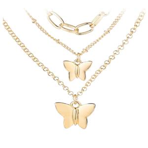 Perhiasan emas desain khusus 14K 18K perhiasan liontin emas permata wanita <span class=keywords><strong>16</strong></span> inci liontin emas liontin permata - Product Image 1