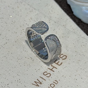 แหวนเงินแท้ S925 ประดับเพชรซิคอนแบบวินเทจ ดีไซน์ลายคลื่นเรียบง่ายและทันสมัย พร้อมแหวนมอยส์ซาไนต์เฉพาะกลุ่ม - Product Image 4