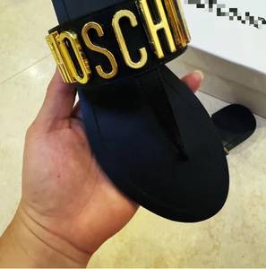 รองเท้าแตะส้นตึกแฟชั่น2024สำหรับผู้หญิง, รองเท้าหนังแท้ด้านบนรองเท้าสตรีขนาดใหญ่รองเท้ามีตัวอักษรเข้ากับทุกชุดในฤดูร้อน - Product Image 6