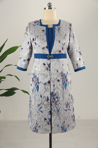 Vestidos Formales Clásicos para Mujer, Talla Grande, 100% Poliéster, Antiarrugas, Largo hasta la Rodilla, para Eventos Religiosos y Uso en Domingo - Product Image 5