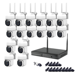 <span class=keywords><strong>3MP</strong></span> WIFI CCTV <span class=keywords><strong>Camera</strong></span> an ninh Hệ thống Kit 16CH NVR ghi Set P2P ngoài trời không dây IP máy ảnh Video hệ thống giám sát - Product Image 1