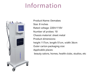 Vertical 9 in 1 Oxygen Spray Facial <b>Cleaning</b> Skin Rejuvenation <b>Machine</b> with Touch <b>Panel</b> and Multiple Nozzles for Salon Use - Product Image 2