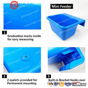 Mangeoire suspendue <span class=keywords><strong>pour</strong></span> chèvres et moutons, à fixer sur clôture, en <span class=keywords><strong>plastique</strong></span>, mini-mangeoire <span class=keywords><strong>pour</strong></span> animaux, <span class=keywords><strong>pour</strong></span> aliments minéraux - Product Image 3